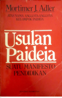 Image of USULAN PAIDEIA : SUATU MANIFESTO PENDIDIKAN