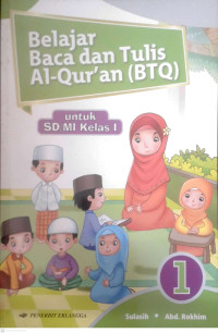 Image of BELAJAR BACA DAN TULIS AL QURAN (BTQ) : UNTUK SD/MI KELAS 1