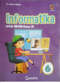 Image of INFORMATIKA UNTUK SD/MI KELAS 6